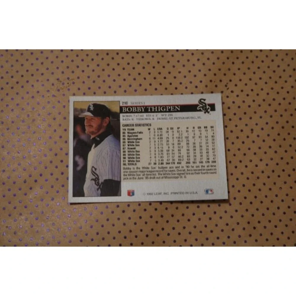 Leaf Trading Cards bobby thigpen